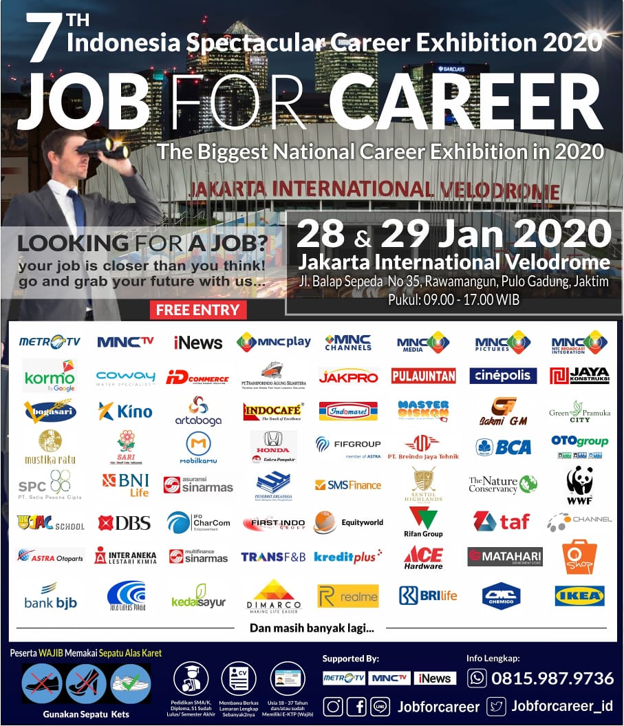 Job For Spectacular Career Exhibition Indonesia 2020