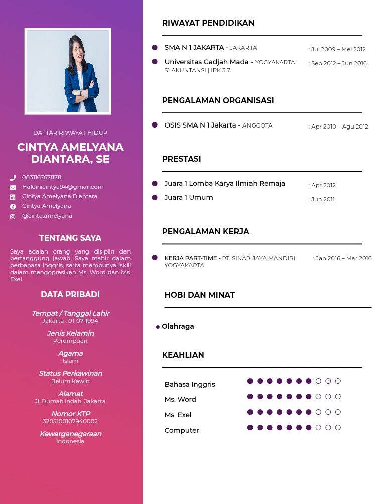 Akhirnya Terungkap! Cara Membuat CV Fresh Graduate Untuk Yang Belum Punya Pengalaman Kerja