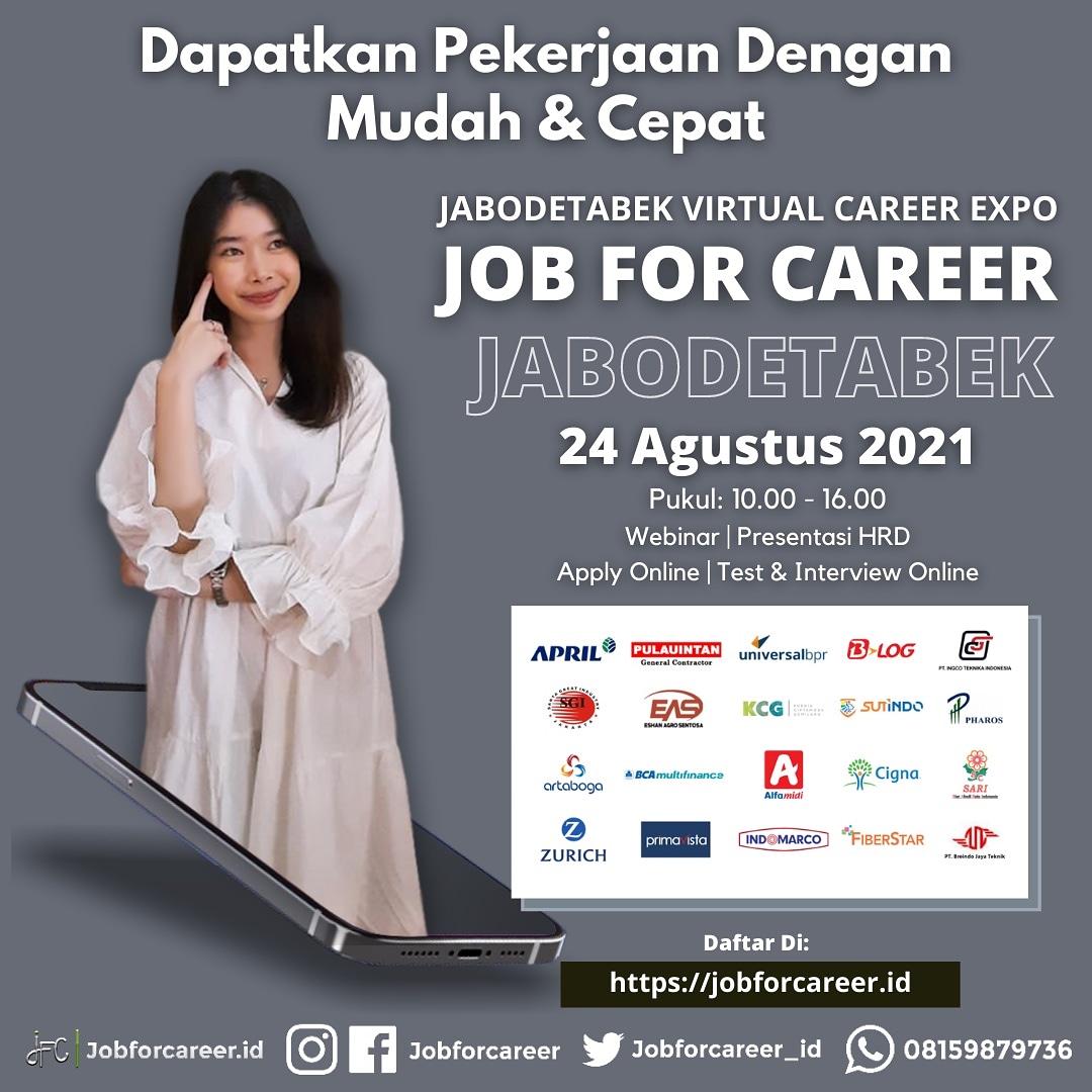 Jabodetabek Virtual Career Expo “JOB FOR CAREER” 2021