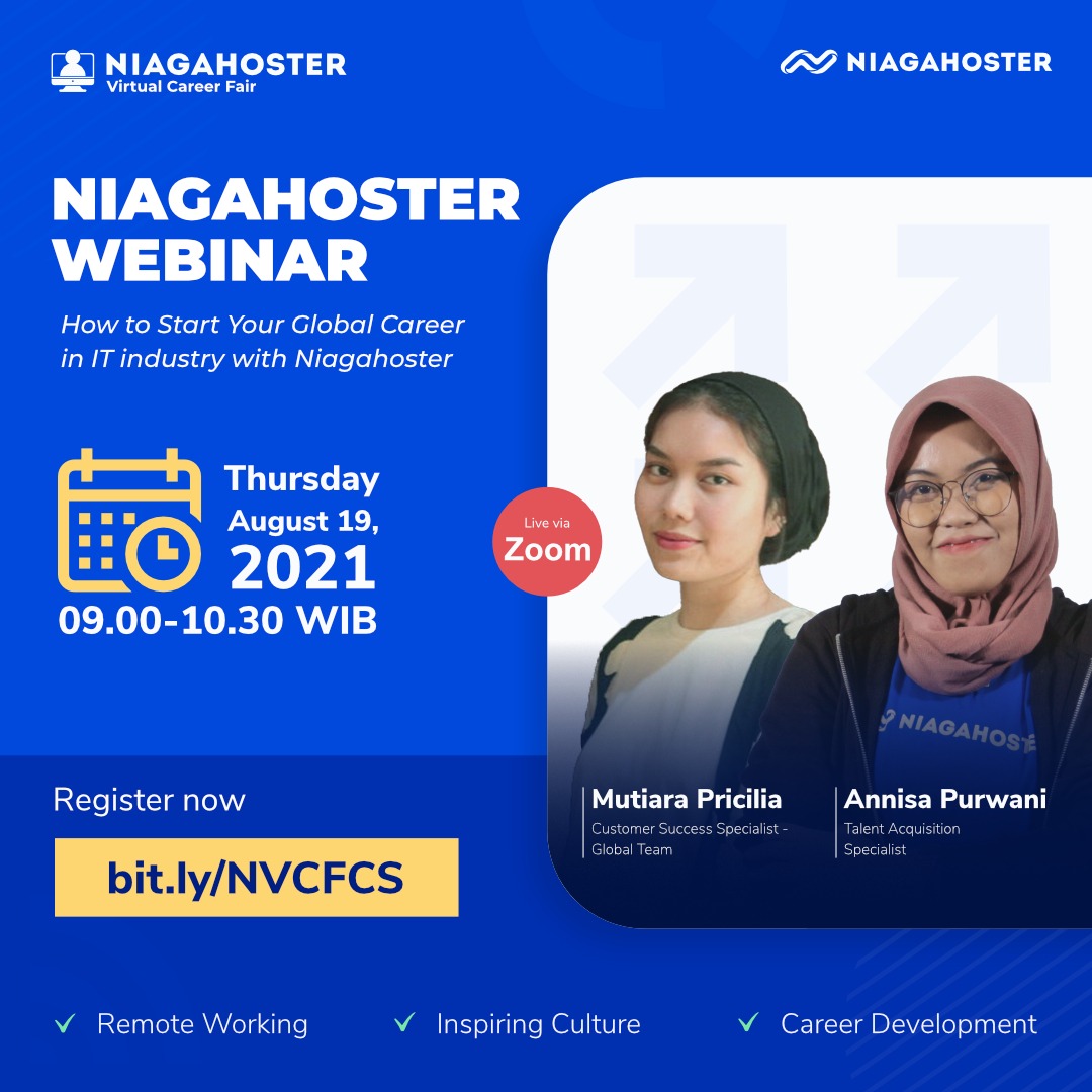 Join Niagahoster Virtual Career Fair 2021.