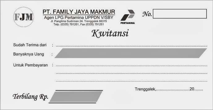 Contoh Kwitansi Pembayaran Untuk Transaksi Jual Beli