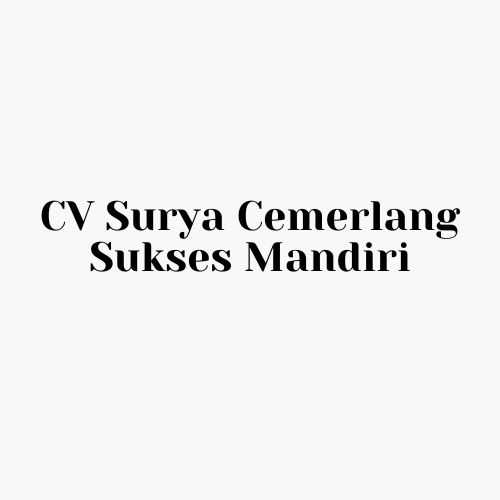CV Surya Cemerlang Sukses Mandiri